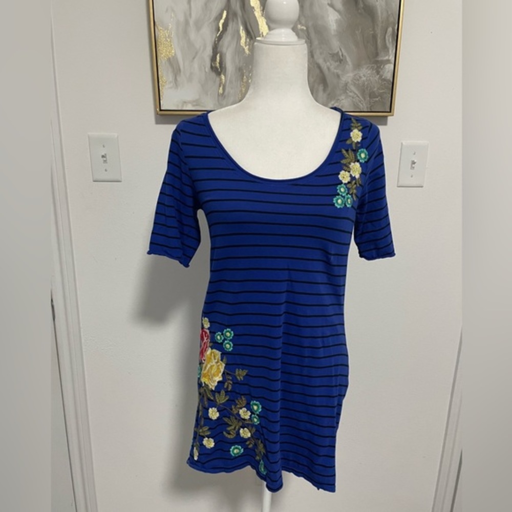 Johnny Was JWLA Embroidered Tunic Dress